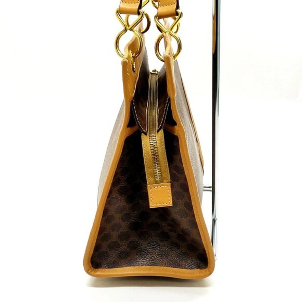 CELINE Brown PVC Hand Bag mon582-102525 - Picture 4 of 16